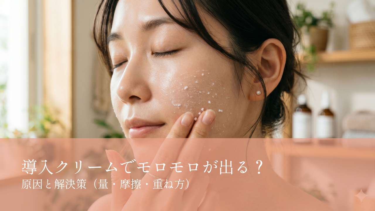 導入クリームでモロモロが出る？