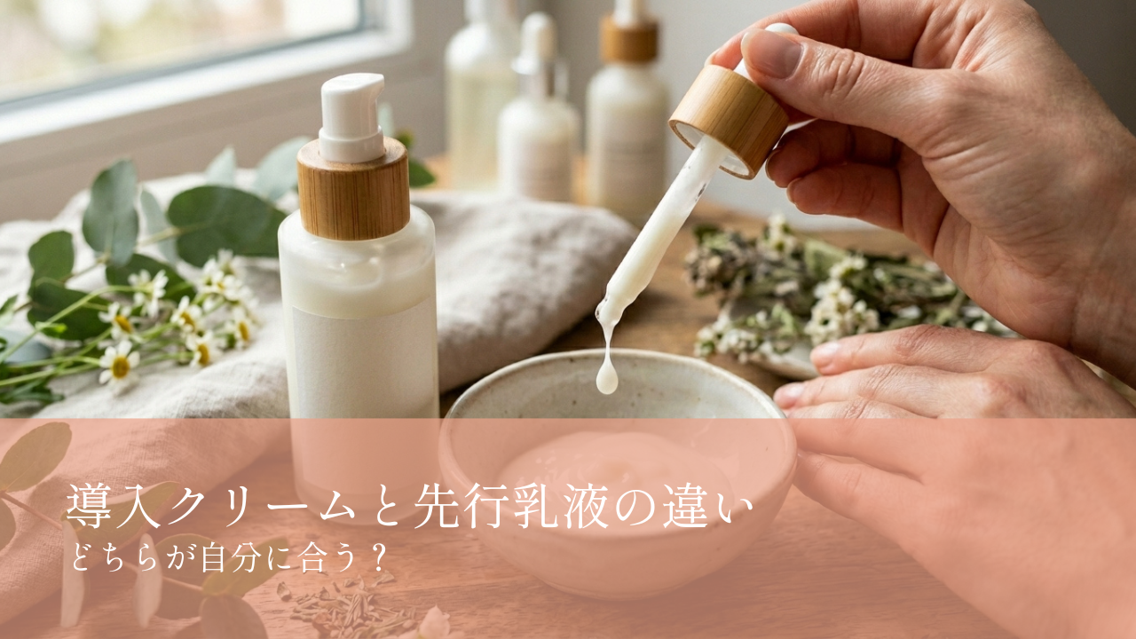 導入クリーム・先行乳液違い