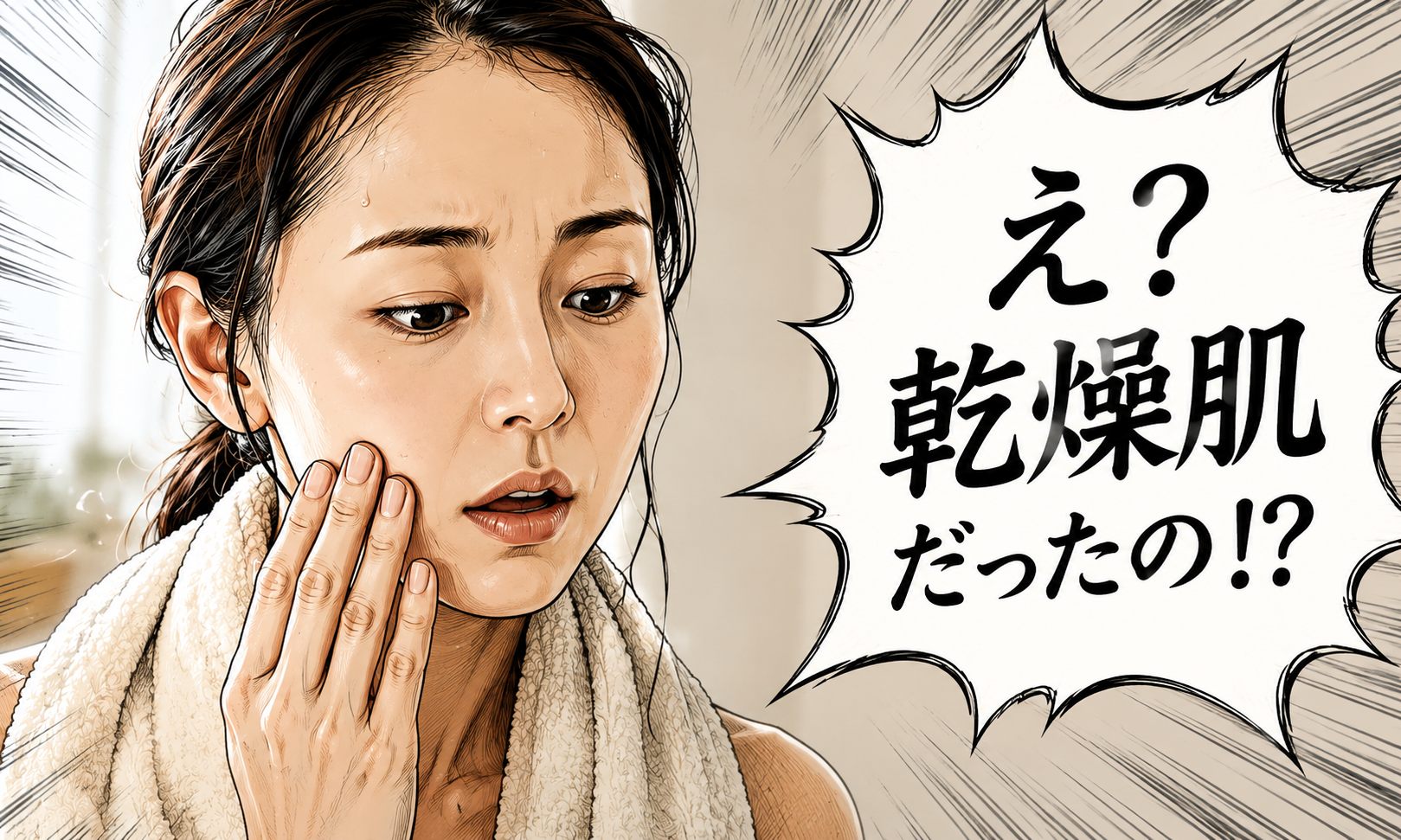 「乾燥肌ではない」と思っている人ほど乾いている？自認3.1%・症状41.2%というひらき