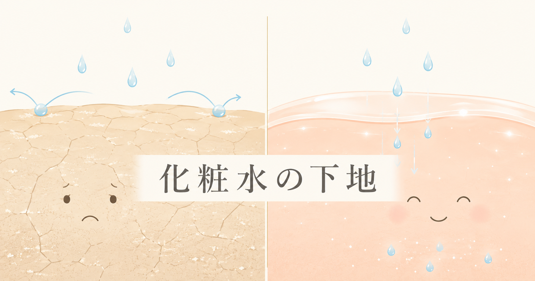 化粧水の下地